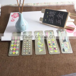 Metal Crafts Creative Stationery Supplies Stainless Steel Colored Hollow Bookmark for Tourist Souvenir thumbnail-2