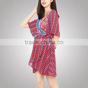 Best Price Fashion Women Sexy Latest Design Guinea Brocade Dress Direct Factory thumbnail-4