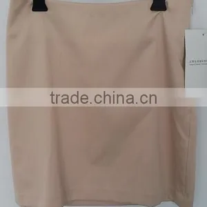 2016 Ladies Beige Plain Dyed Skirt for Summer thumbnail-2