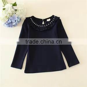 New Fashion Baby Clothes Beading Top Tops and Blouses 2015 Kids Clothes Girls Bottoming Shirts thumbnail-5