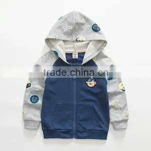 Zm40669b Plain European Design Children New Color Matching Coat thumbnail-2