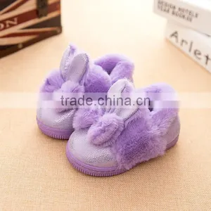 Zm40341b Children Fancy Rabbit's Ears Design Girls Winter Warm Shoes thumbnail-2