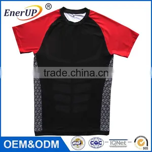 Custom Raglan Sleeve Anti-Fatigue Series Wear Blank Plain Short T Shirt For Gym thumbnail-1