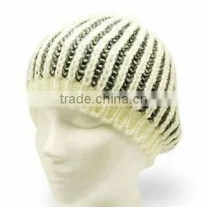 Women's Knitted Winter Hat, Made of Acrylic Material, Various Colors and Sizes Are Available thumbnail-1