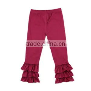 2017 New Style Cotton Hot Kid's Ruffle Pants Leggings Children Christmas Leggings thumbnail-4