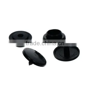 Bulk Sale Black Plastic Snap Fastener Buttons thumbnail-1