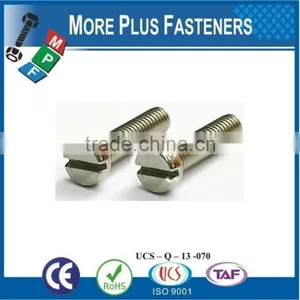 Made in Taiwan Machine Screw ISO 1207 Slotted Cheese Head Stainless Carbon Steel thumbnail-2
