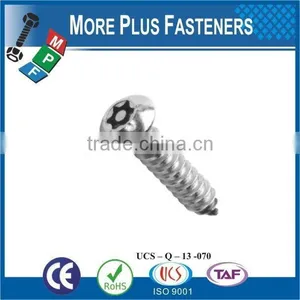Made in Taiwan High Quality Pin Torx Drive Button Head Self Tapping Screw thumbnail-1