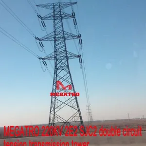 MEGATRO 220KV 2E2 SJC2 Double Circuit Tension Transmission Tower This Photo Refers to Our 220KV 2E2 SJC2 Double Circuit thumbnail-1