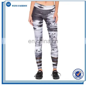 Custom Design Casual Yoga Wear Sex Compression Pants Women Printed Fitness Leggings thumbnail-2