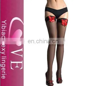 High Fashion Nylon Spandex Black Pantyhose Tube thumbnail-1