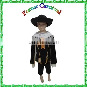 TZ-8240 Black King Boy King Costume For Kids thumbnail-1
