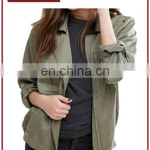 Factory OEM Lightweight Casual Women Fashion Jacket Wholesale thumbnail-1