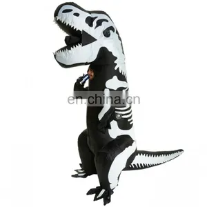 GIANT T-REX SKELETON INFLATABLE COSTUME FANCY DRESS FOR ADULT thumbnail-2