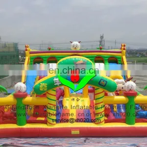 2015 High Quality Kids 9ft High Inflatable Yellow Car Fun City thumbnail-6