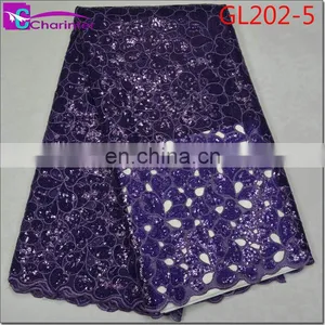 Latest Sale Well African Fashion Organza Lace Fabrics GL202 thumbnail-6