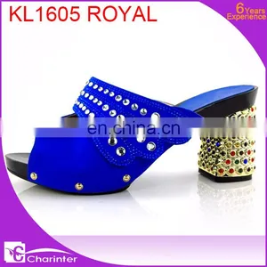 Wholesale Africam Cheap Shoes Slipper Ladies Shoes Guangzhou Slipper Ladies thumbnail-5