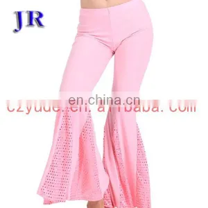 Ballroom Beautiful Women Belly Dance Sequins Pants K-4011# thumbnail-2