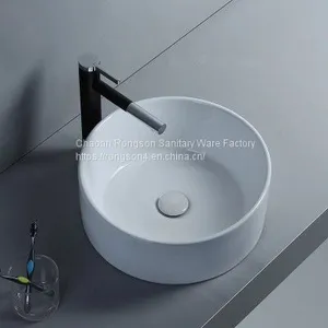 China Sanitary Ware Bathroom Tabletop Big Size New Design A Grade Ceramic Wash Face Basin Sink for Hotel thumbnail-2