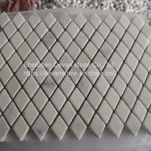 China White Marble Wall Mosaic Tile for Bathroom thumbnail-4