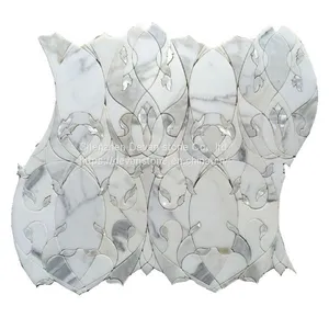 Hot Selling Marble Mosaic Waterjet Cut Mosaic for Bathroom thumbnail-4