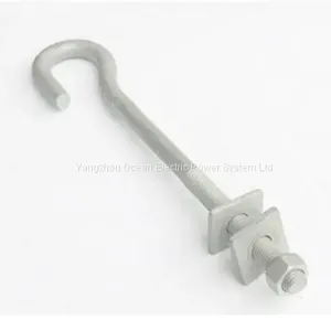 Hook Bolt; Bent Head Bolt; Bolt Hook; Hook Type Bolt-nut thumbnail-1