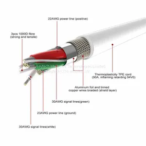 KAL002 Original for IPhone USB Cable Charging Data Sync Line With 2A Fast Charging Function thumbnail-3
