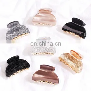 Glitter Colorful Girls Hairpins Crab Hair Claw Clamp Women Barrettes Scrub Hair Clips Hairgrip Hair Accessories Headwear thumbnail-2