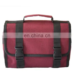 Fashion Men Folding Roll Toiletry Bag Hanging Storage Organizer Washing Travel Bag With Hook thumbnail-4