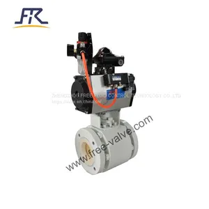 Fully Ceramic -Lined Flow Path Pneumatic Ball Valve thumbnail-1