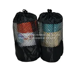 Suede Eco Friendly Material Organic Non Slip Yoga Mat Towel thumbnail-3