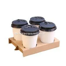 Eco Friendly Cardboard Paper Coffee Cup Carrier Takeaway Packaging thumbnail-1
