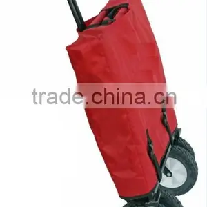 (73004) 150Lbs Trolley Foldable Huge Storage Four Wheel Garden Cart Wagon thumbnail-3