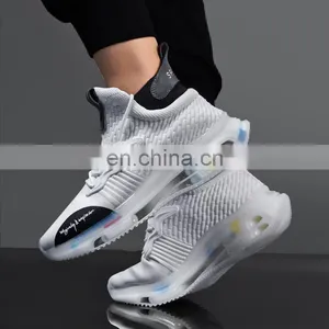 2021 Spring and Autumn New Cross-border Trend Three Air Cushion Avant-garde Luminous Men's Casual Plus Size Sneakers thumbnail-3