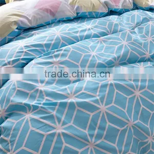 Blue Geometric Figure Printed Cotton Bedding Set Wholesale Children Comforter Ccover Sets thumbnail-3