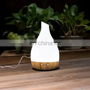 Hot Selling Portable Air 4 Light Modes Wooden Base Humidifier Aroma Diffuser 180ml thumbnail-3