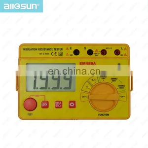 Allosun EM480A Insulation Resistance Tester Portable Voltage AC 600V Professional Tester Resistance Continuity Tester thumbnail-1