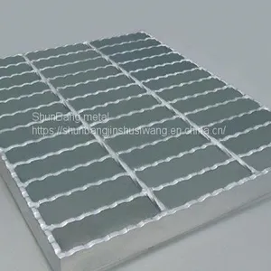 The Factory Supplies Hot-dip Galvanized Steel Grating, Drainage Ditch Cover Plate, Anti-skid Stair Tread Plate, Heavy-duty Trench Steel Grating thumbnail-2