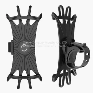 Flexible Bike Mount 360 Rotation Adjustable Silicone Bicycle Mobile Bracket Motorcycle Phone Holder thumbnail-1