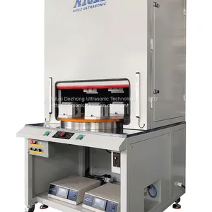 Double Head Rotary Disk Ultrasonic Welding Machine Out of Four With Sound Insulation Cover Non-standard Custom Model thumbnail-1