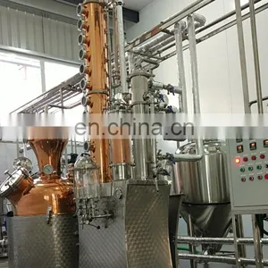 Beer Brewing Equipment Copper Pot Still Distillation Boiler Alcohol Distillation Equipment Alcohol Home Distiller thumbnail-3