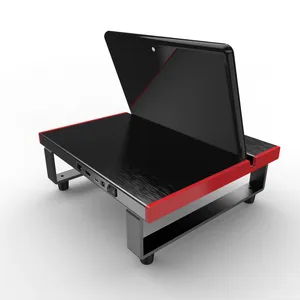 Full Aluminum Desktop Computer Table Monitor Charging Tabled Stand With USB 3.0 HUB QC Charger thumbnail-4
