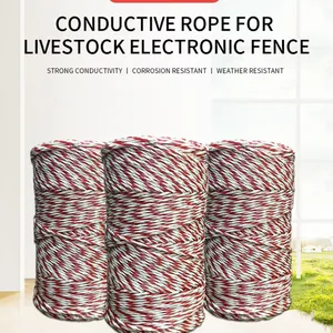 New Product 2% UV Resistant Outdoor Conductive Livestock Electric PolyWire Fence Poly Ropes thumbnail-4