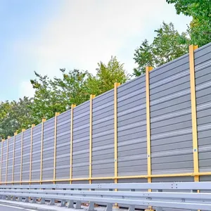 Acrylic Sheet Sound Barrier Galvanized Steel Sound Barrier Fence 500x2000x80mm Highway Soundproofing Manufacturer PVC Material thumbnail-1