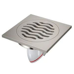 Modern 4 Inch Square Anti-Odor Anti-Hair Hanging Anti-Backflow Bathroom Shower Floor Drain for Kitchen Use Factory Price thumbnail-1