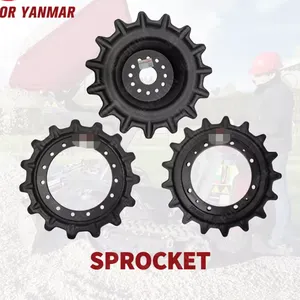 High Quality Excavator Undercarriage Parts Track Link Track Group KX121 KX41 KX033 TRACK ROLLER SPROCKET Track Shoe Group thumbnail-2
