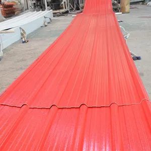 Modern PVC Roofing Tile UPVC Anti-Corrosive Trapezoidal Wave Roof Sheet Windproof Fireproof House Building Outdoor Usage thumbnail-3