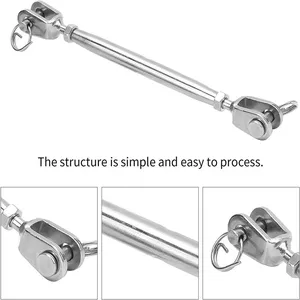 Rigging Heavy Duty Wire Rope Fitting Stainless Steel 304 316 Turnbuckles Closed Body Jaw Jaw Turnbuckle thumbnail-4