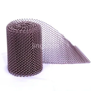 Decorative Metal Mesh Curtains, Woven Metal Flexible Mesh Curtains, Indoor Ceiling Curtains thumbnail-5