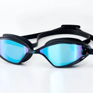Hybrid Swim Goggle Adults Anti-Fog Uv Protected Waterproof Mirror Coating High Definition Lens thumbnail-1